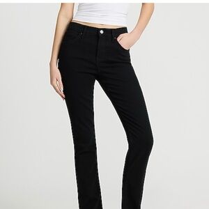 Express Black Straight Leg Jeans